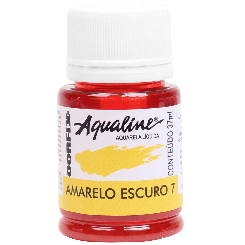 Aqualine Aquarela Líquida 07 Amarelo Escuro 37ml Corfix
